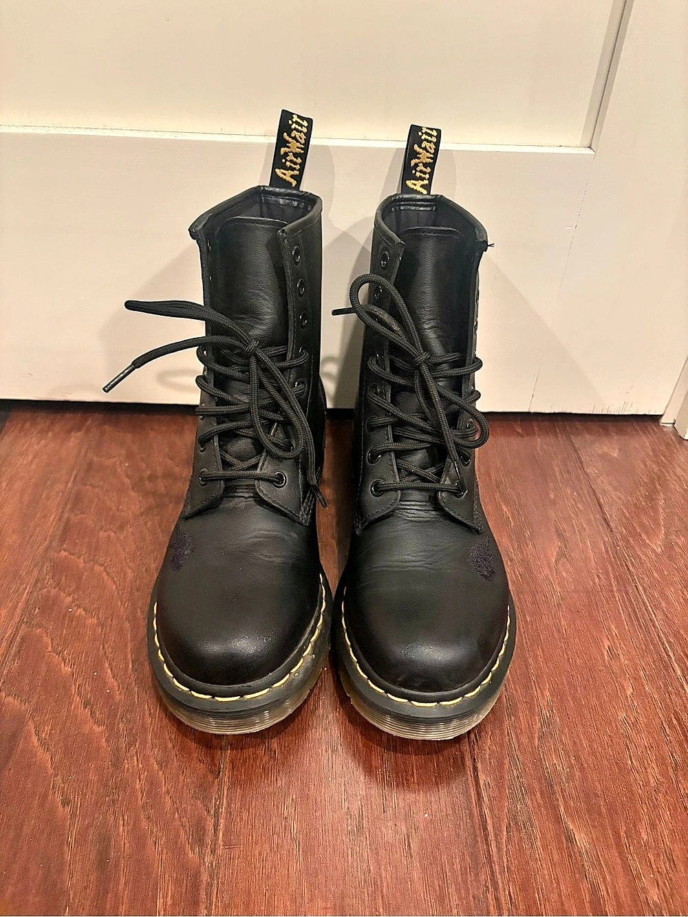 Dr. Martens 1460 Vonda Mono Floral Leather Boots US 8